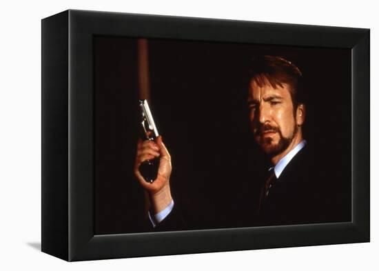 DIE HARD, 1988 directed by JOHN Mc TIERNAN Alan Rickman (photo)-null-Framed Stretched Canvas