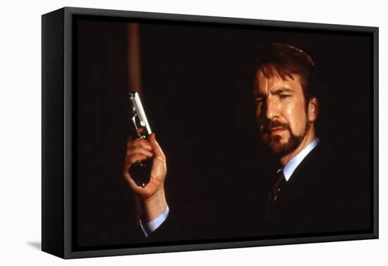 DIE HARD, 1988 directed by JOHN Mc TIERNAN Alan Rickman (photo)-null-Framed Stretched Canvas