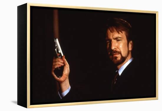 DIE HARD, 1988 directed by JOHN Mc TIERNAN Alan Rickman (photo)-null-Framed Stretched Canvas