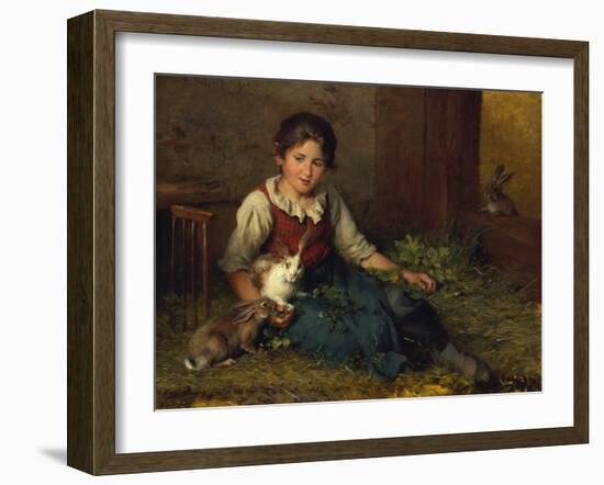 Die Hasenfreundin-Felix Schlesinger-Framed Giclee Print