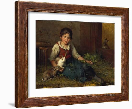 Die Hasenfreundin-Felix Schlesinger-Framed Giclee Print