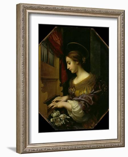 Die hl.Cäcilia. 1671-Carlo Dolci-Framed Giclee Print