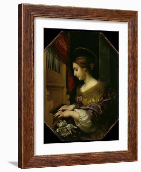 Die hl.Cäcilia. 1671-Carlo Dolci-Framed Giclee Print