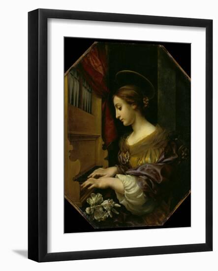 Die hl.Cäcilia. 1671-Carlo Dolci-Framed Giclee Print