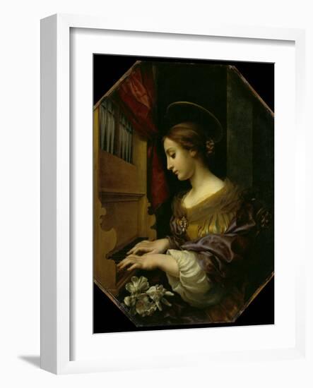 Die hl.Cäcilia. 1671-Carlo Dolci-Framed Giclee Print