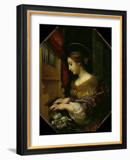 Die hl.Cäcilia. 1671-Carlo Dolci-Framed Giclee Print