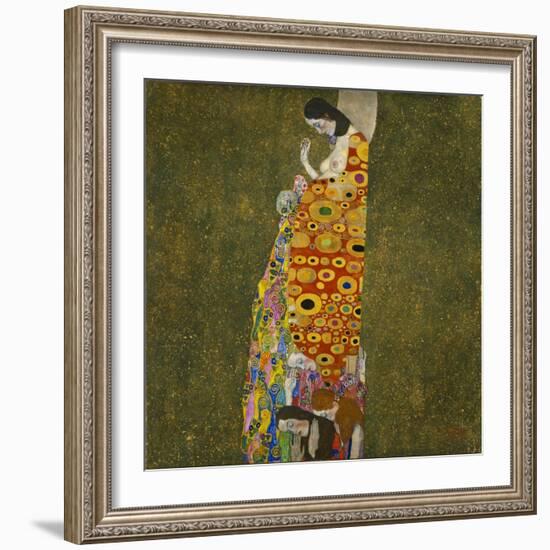 Die Hoffnung II. The Hope II. 1907-Gustav Klimt-Framed Giclee Print