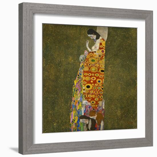 Die Hoffnung II. The Hope II. 1907-Gustav Klimt-Framed Giclee Print