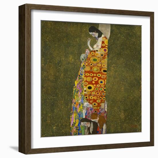 Die Hoffnung II. The Hope II. 1907-Gustav Klimt-Framed Giclee Print