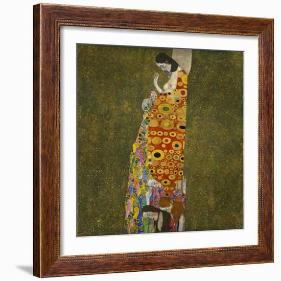 Die Hoffnung II. The Hope II. 1907-Gustav Klimt-Framed Giclee Print