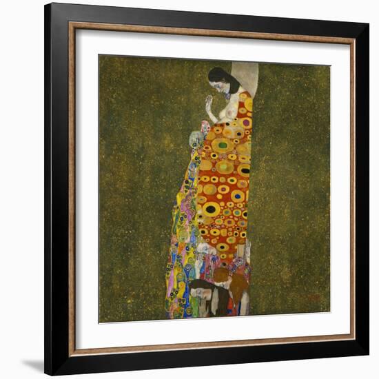 Die Hoffnung II. The Hope II. 1907-Gustav Klimt-Framed Giclee Print