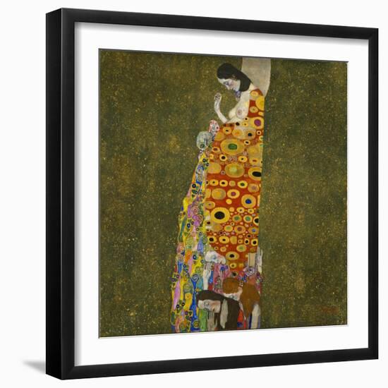 Die Hoffnung II. The Hope II. 1907-Gustav Klimt-Framed Giclee Print