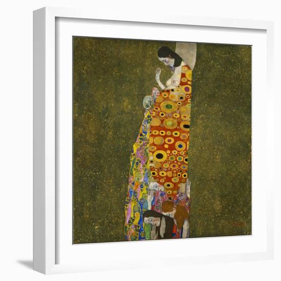 Die Hoffnung II. The Hope II. 1907-Gustav Klimt-Framed Giclee Print