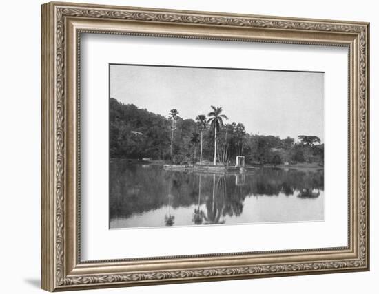 'Die Insel im See von Kandy', 1926-Unknown-Framed Photographic Print