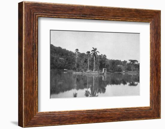 'Die Insel im See von Kandy', 1926-Unknown-Framed Photographic Print