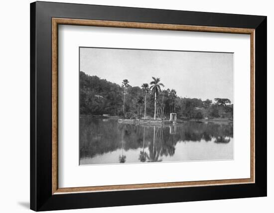 'Die Insel im See von Kandy', 1926-Unknown-Framed Photographic Print