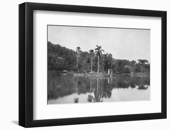 'Die Insel im See von Kandy', 1926-Unknown-Framed Photographic Print