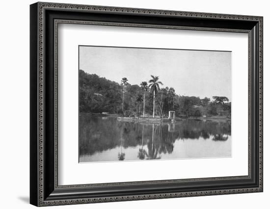 'Die Insel im See von Kandy', 1926-Unknown-Framed Photographic Print