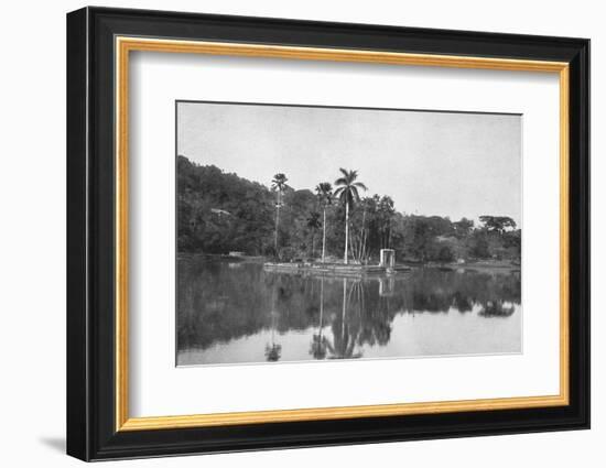 'Die Insel im See von Kandy', 1926-Unknown-Framed Photographic Print