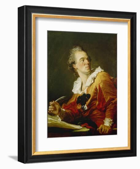 Die Inspiration-Jean Honoré Fragonard-Framed Giclee Print