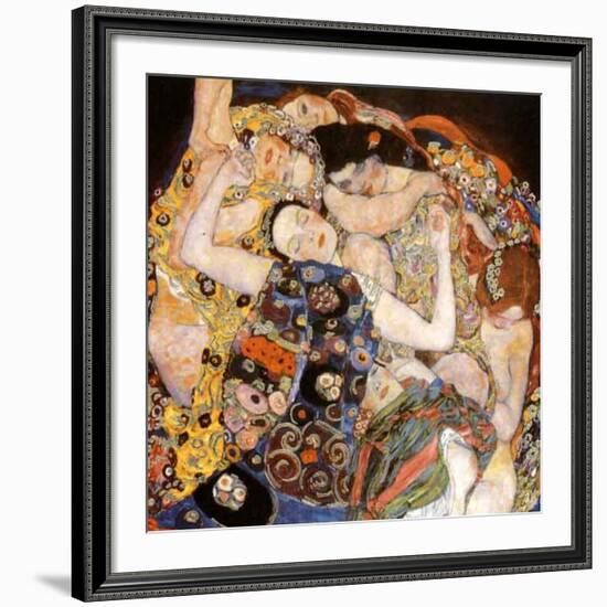 Die Jungfrau-Gustav Klimt-Framed Art Print