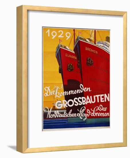 Die Kommenden Grossbauten Poster-Bernd Steiner-Framed Giclee Print