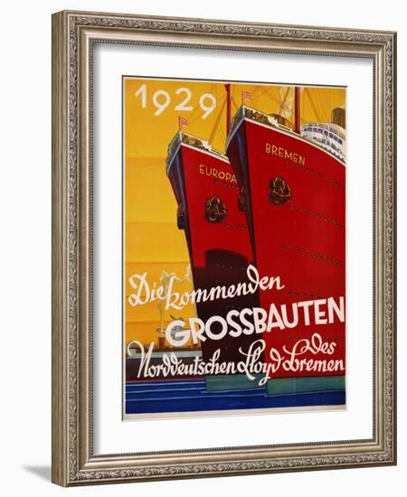 Die Kommenden Grossbauten Poster-Bernd Steiner-Framed Giclee Print