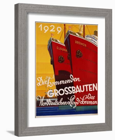 Die Kommenden Grossbauten Poster-Bernd Steiner-Framed Giclee Print