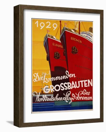 Die Kommenden Grossbauten Poster-Bernd Steiner-Framed Giclee Print