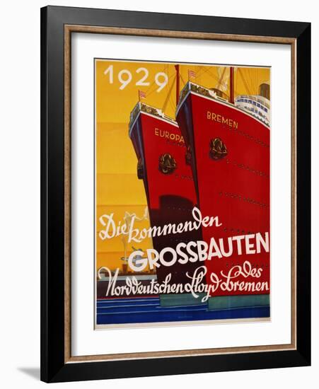 Die Kommenden Grossbauten Poster-Bernd Steiner-Framed Giclee Print