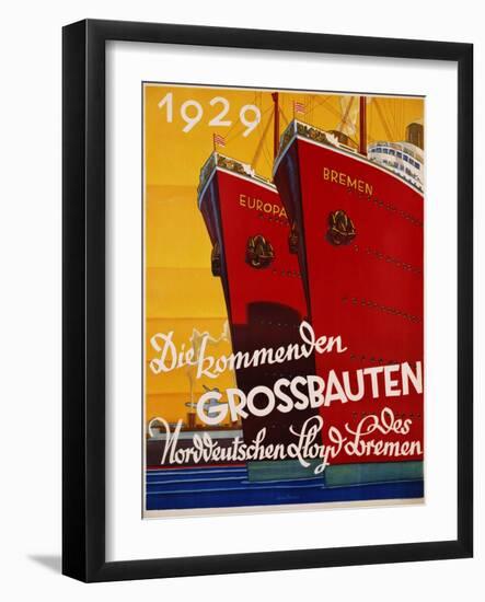 Die Kommenden Grossbauten Poster-Bernd Steiner-Framed Giclee Print