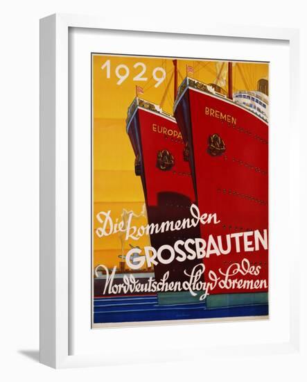 Die Kommenden Grossbauten Poster-Bernd Steiner-Framed Giclee Print