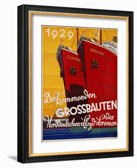 Die Kommenden Grossbauten Poster-Bernd Steiner-Framed Giclee Print