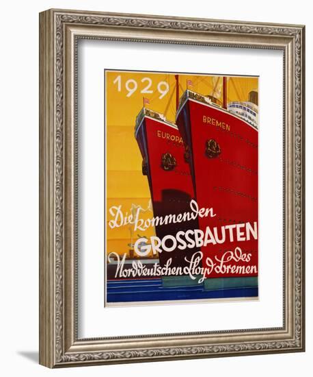 Die Kommenden Grossbauten Poster-Bernd Steiner-Framed Giclee Print