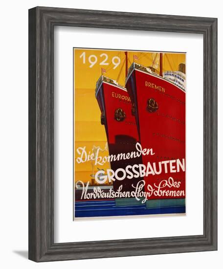 Die Kommenden Grossbauten Poster-Bernd Steiner-Framed Giclee Print