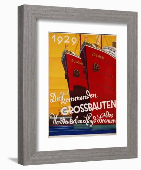 Die Kommenden Grossbauten Poster-Bernd Steiner-Framed Giclee Print