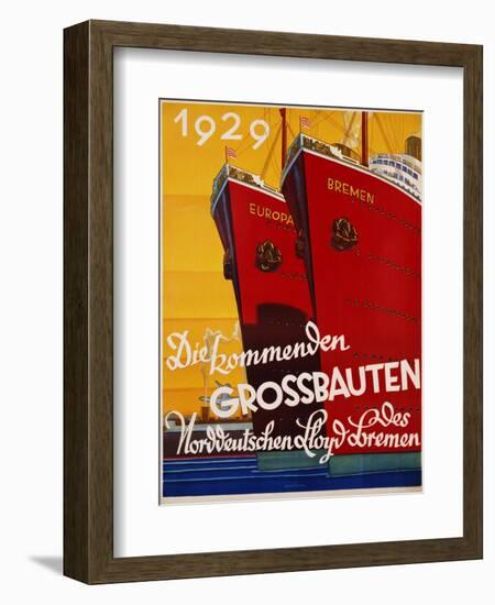 Die Kommenden Grossbauten Poster-Bernd Steiner-Framed Giclee Print