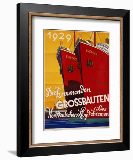 Die Kommenden Grossbauten Poster-Bernd Steiner-Framed Giclee Print