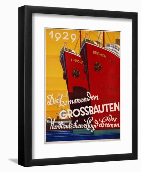 Die Kommenden Grossbauten Poster-Bernd Steiner-Framed Giclee Print