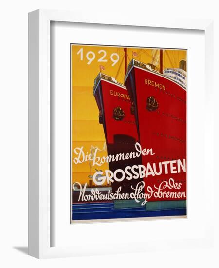 Die Kommenden Grossbauten Poster-Bernd Steiner-Framed Giclee Print