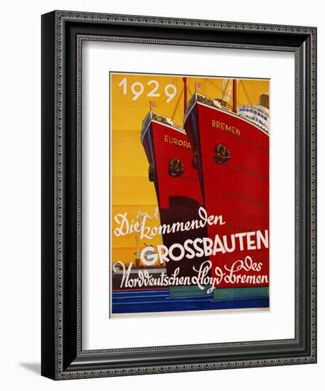 Die Kommenden Grossbauten Poster-Bernd Steiner-Framed Giclee Print