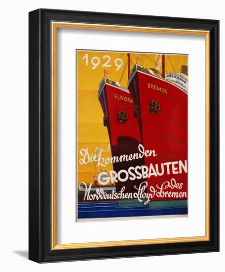 Die Kommenden Grossbauten Poster-Bernd Steiner-Framed Giclee Print