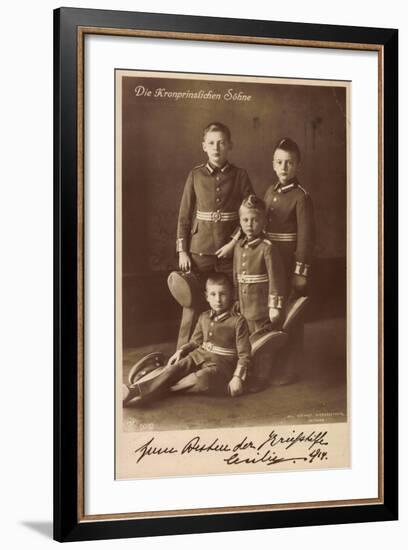 Die Kronprinzlichen Söhne, Preußen, Npg 5032-null-Framed Giclee Print