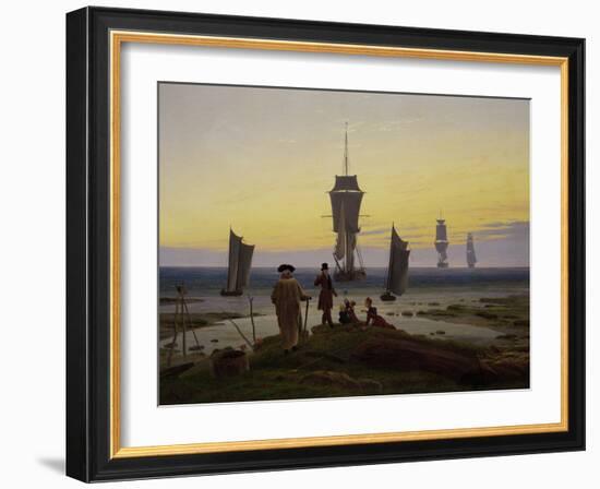 Die Lebensstufen (Strandszene in Wiek) (The Stages of Life), c.1843-Caspar David Friedrich-Framed Giclee Print