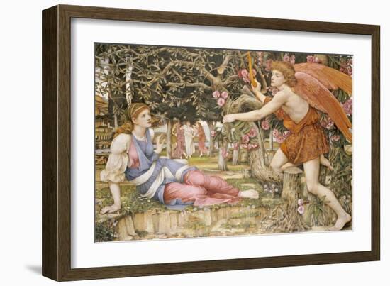 Die Liebe und das Mädchen (Love and the Maiden). 1877-John Roddam Spencer Stanhope-Framed Giclee Print