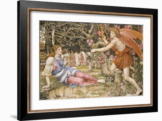 Die Liebe und das Mädchen (Love and the Maiden). 1877-John Roddam Spencer Stanhope-Framed Giclee Print