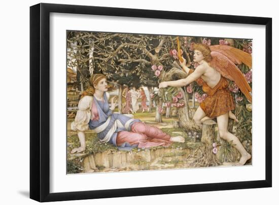 Die Liebe und das Mädchen (Love and the Maiden). 1877-John Roddam Spencer Stanhope-Framed Giclee Print