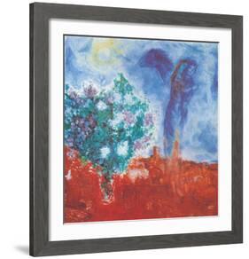 Die Liebenden Uber St Paul, c.1971-Marc Chagall-Framed Art Print
