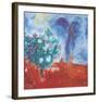 Die Liebenden Uber St Paul, c.1971-Marc Chagall-Framed Art Print