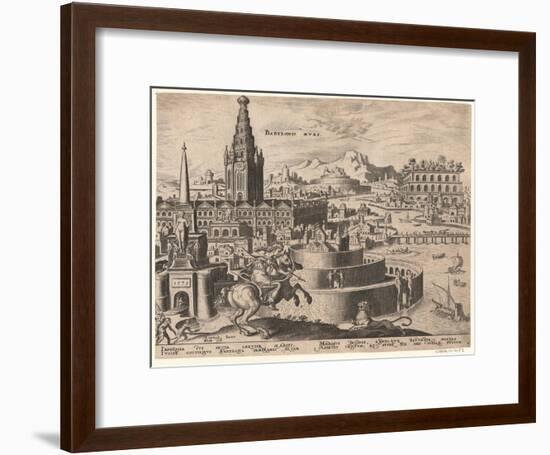 Die Mauern Von Babylon, 1572-Philipp Galle-Framed Giclee Print